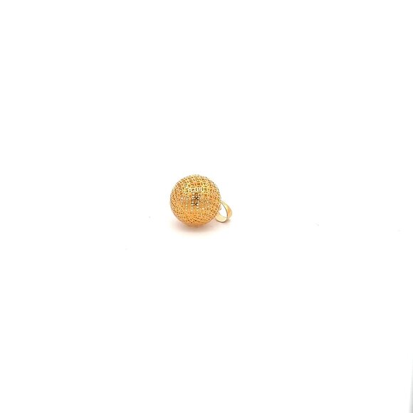 18K Gold Pendant Charm Money Lucky Coin - Picture 5 of 8